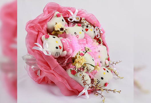 Букет из плюшевых котят 6