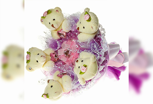 Букет из плюшевых мишек 2