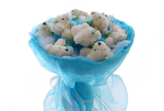 Букет из плюшевых мишек 47