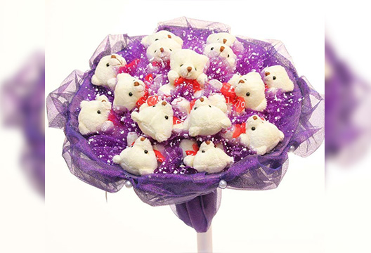 Букет из плюшевых мишек 6