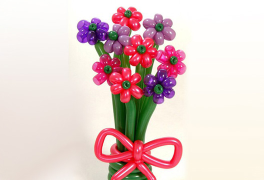 Букет из шаров «Цветы в корзинке»